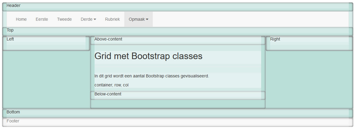 wireframe bootstrap grid