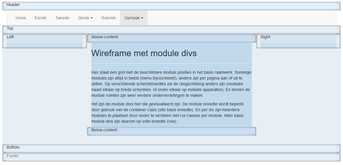 wireframe template modules
